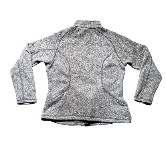 Ford Mustang Jacket Women L Gray Full Zip Fleece Embroidered Logo - Picture 2 of 13